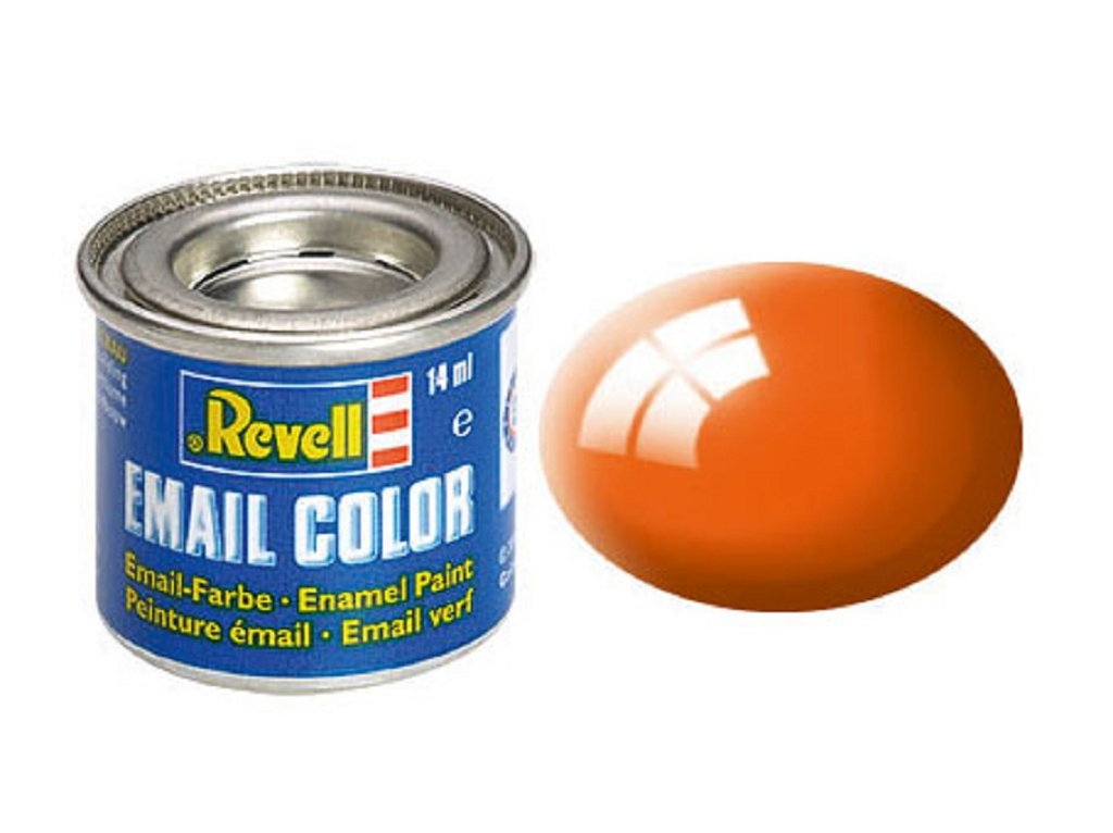 Orange, glänzend