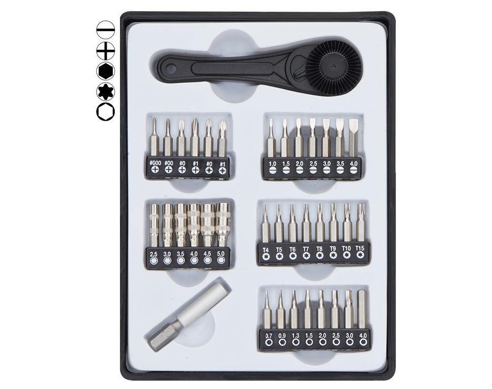 MINI-RATSCHEN Kasten mit 35 Bits