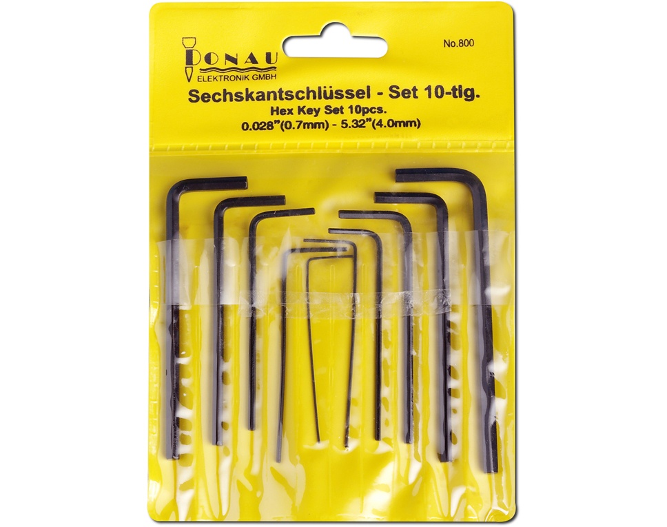 Sechskantschlüssel-Set 10-teilig