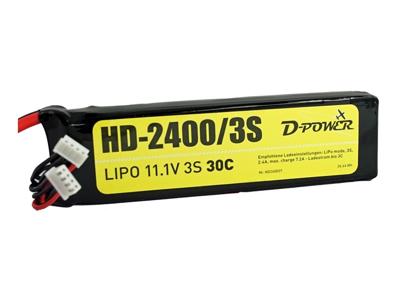 D-Power HD-2400 3S Lipo (11,1V) 30C XT-60