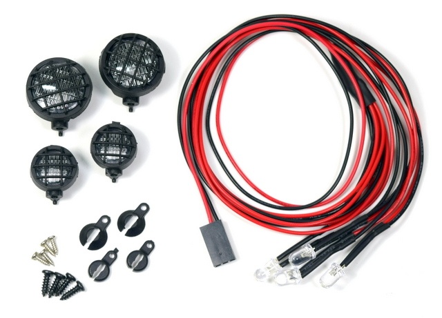 Nebelscheinwerfer Set Rund inkl. LEDs 1:10