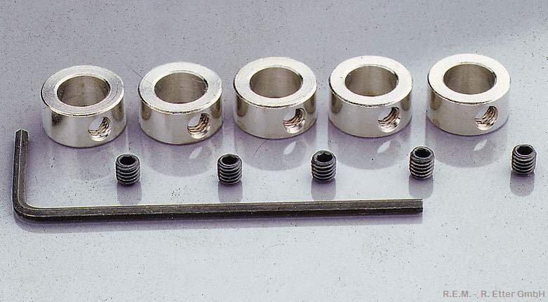 Stellringe 5 Stück 4 mm mit Stiftschraube